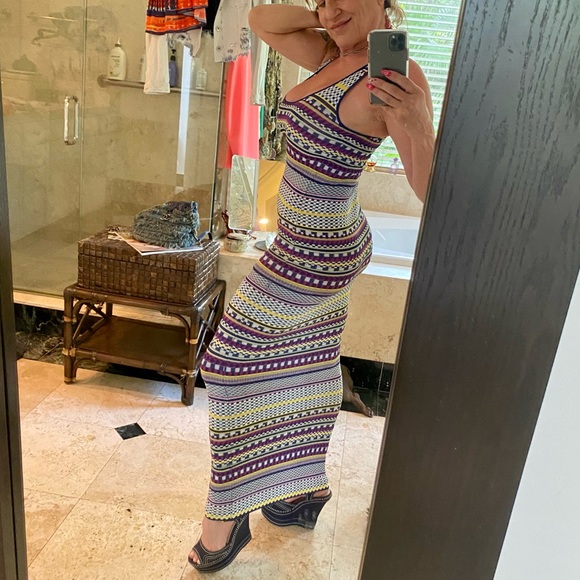 Torn by Ronny Kobo Bodycon Tank Maxi Dress Sz XS NWOT - Picture 12 of 15